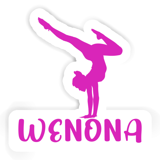Autocollant Wenona Femme de yoga Laptop Image