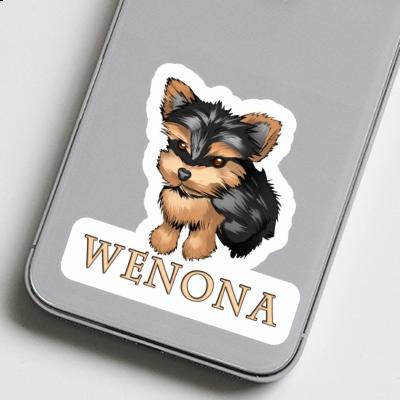 Sticker Wenona Yorkshire Terrier Notebook Image