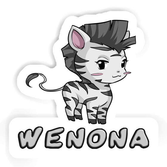 Sticker Wenona Zebra Notebook Image