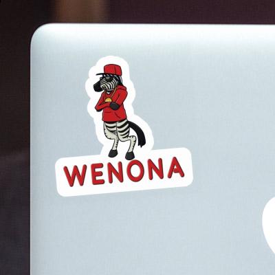 Zebra Aufkleber Wenona Laptop Image