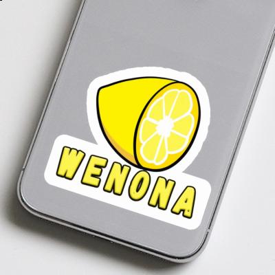 Wenona Autocollant Citron Notebook Image