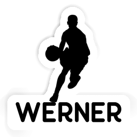 Werner Autocollant Joueur de basket-ball Image