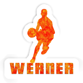 Werner Autocollant Joueur de basket-ball Image