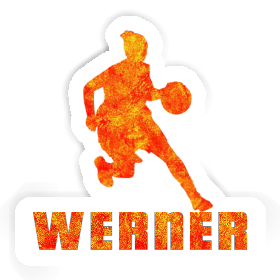 Werner Aufkleber Basketballspielerin Image