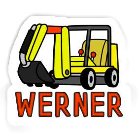 Werner Aufkleber Minibagger Image
