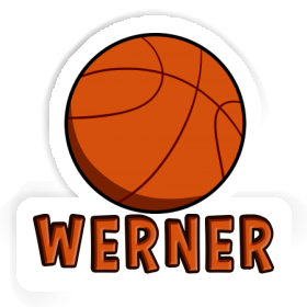Aufkleber Werner Basketball Ball Image