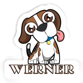 Aufkleber Beagle Werner Image