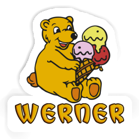 Werner Aufkleber Bär Image