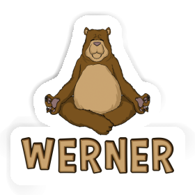 Werner Autocollant Our de yoga Image