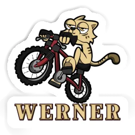 Werner Sticker Fahrradkatze Image