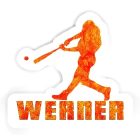 Baseball Player Sticker Werner Image