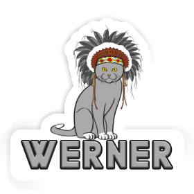 Werner Sticker Indianerin Image