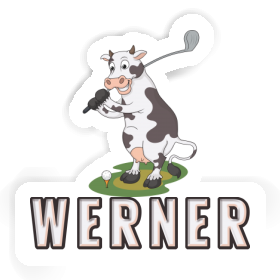 Vache Autocollant Werner Image