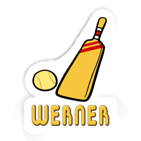 Werner Sticker Kricketschläger Image
