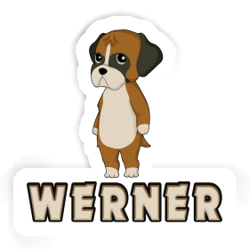 Aufkleber Werner Deutscher Boxer Image