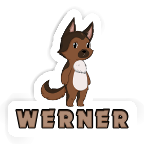 Deutscher Schäferhund Sticker Werner Image