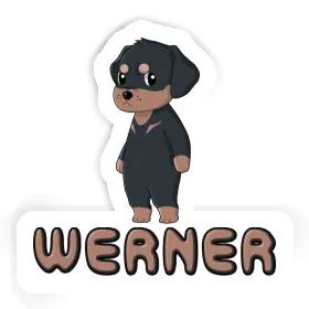Rottweiler Sticker Werner Image