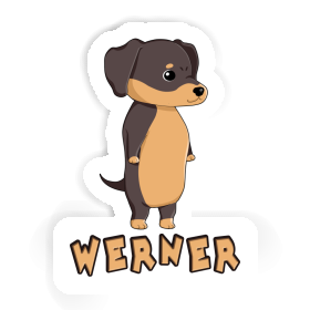 Dachshund Sticker Werner Image