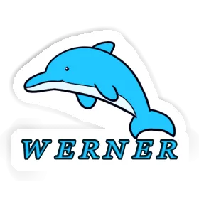 Aufkleber Delphin Werner Image