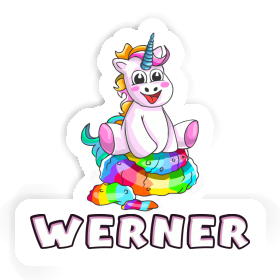 Sticker Baby Unicorn Werner Image