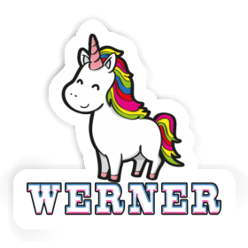 Unicorn Sticker Werner Image