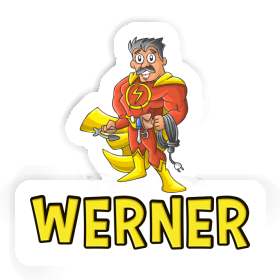 Aufkleber Elektriker Werner Image