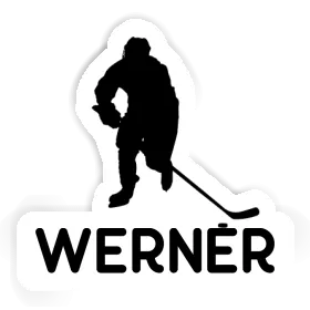Joueur de hockey Autocollant Werner Image
