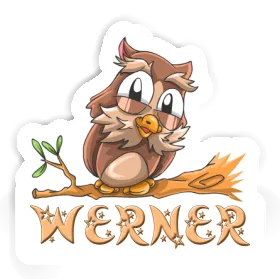 Werner Sticker Owl Image