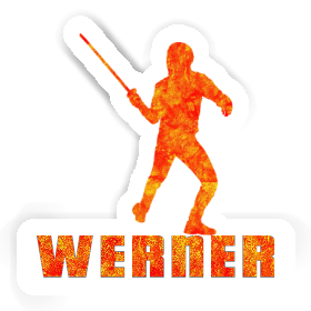Werner Sticker Fencer Image