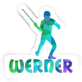 Fencer Sticker Werner Image