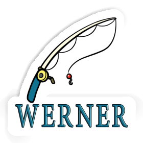 Werner Sticker Fishing Rod Image