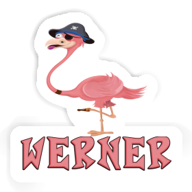 Aufkleber Flamingo Werner Image