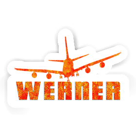 Sticker Werner Airplane Image