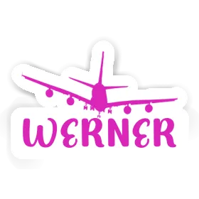 Werner Autocollant Avion Image