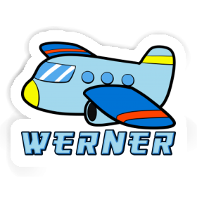 Aufkleber Flugzeug Werner Image