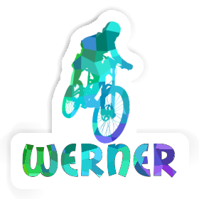 Werner Aufkleber Freeride Biker Image