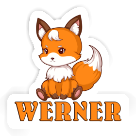 Werner Sticker Sitting Fox Image