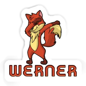 Sticker Werner Dabbing Fox Image