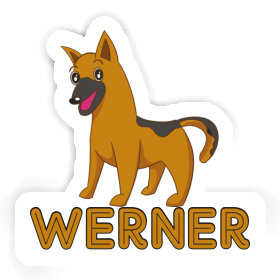Aufkleber Werner Schäferhund Image