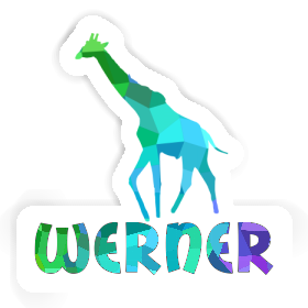 Autocollant Werner Girafe Image