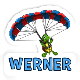 Werner Aufkleber Gleitschirmflieger Image