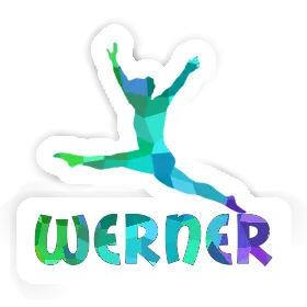 Werner Aufkleber Gymnastin Image