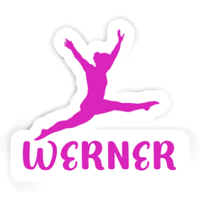 Aufkleber Werner Gymnastin Image