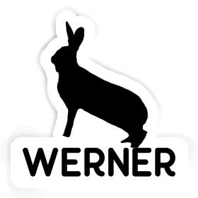 Werner Autocollant Lapin Image