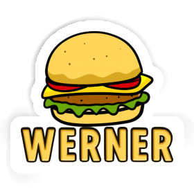 Hamburger Sticker Werner Image