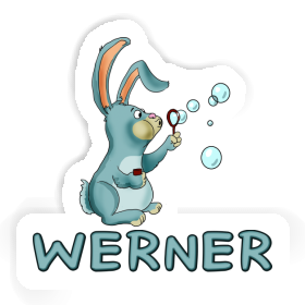 Sticker Soap Bubbles Rabbit Werner Image