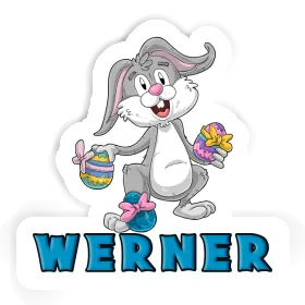 Easter Bunny Sticker Werner Image