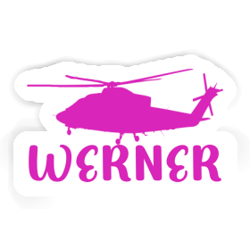 Helikopter Aufkleber Werner Image