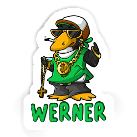 Aufkleber Hip-Hop-Pinguin Werner Image