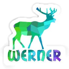 Cerf Autocollant Werner Image